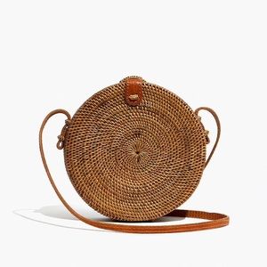 Folk Fortune Bali Rattan Roundie Bag